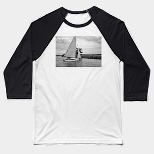 Traditional sailing boat on the River Bure, Norfolk Broads Baseball T-Shirt